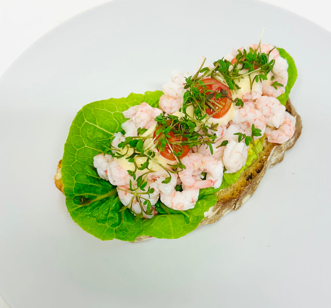 Franskbrød med rejer