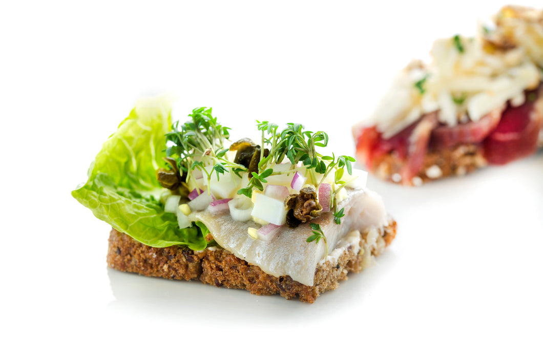 Marineret hvid sild m/ æggesalat (Hapser)